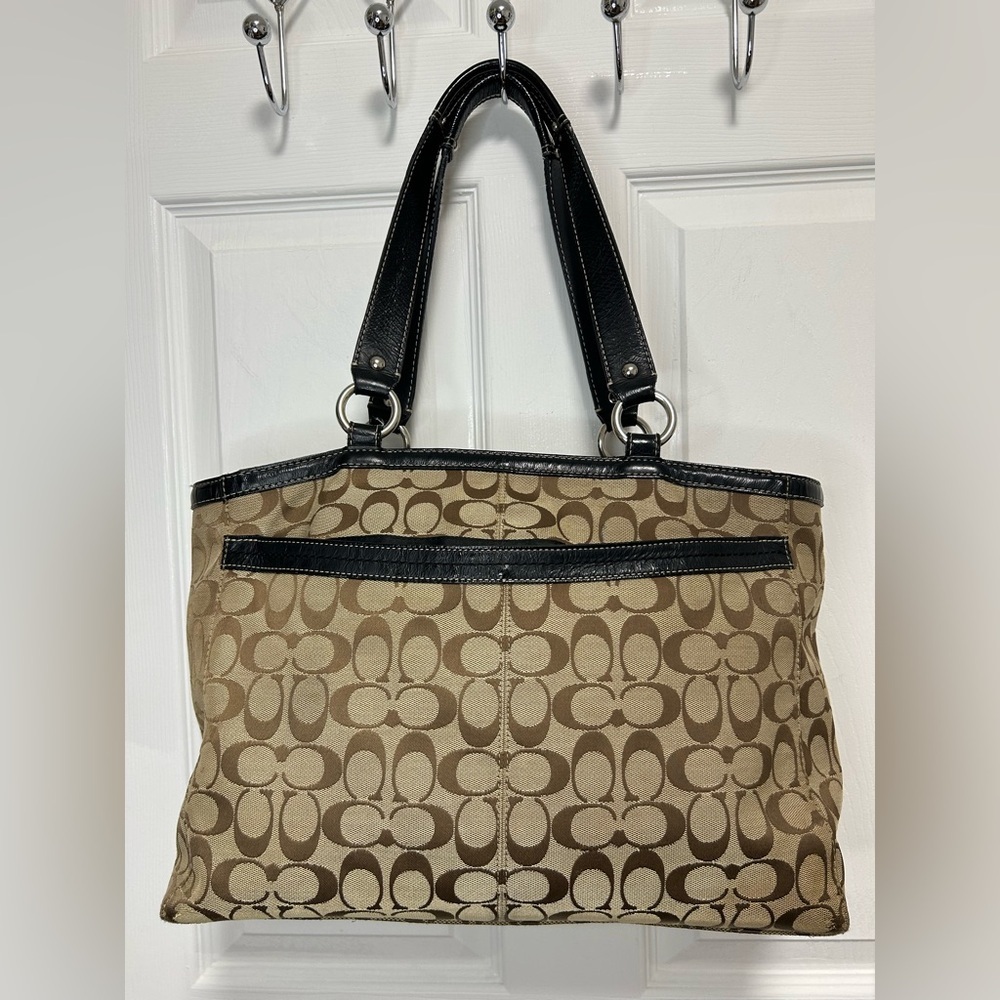 Coach Y2K  Brown and Black Signature Tote - Picture 6 of 13